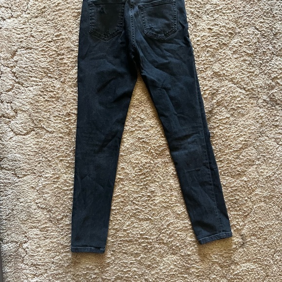 Boyish The Zachary High Rise Skinny Jeans black Size 25 gently used ripped Jean - Picture 11 of 11